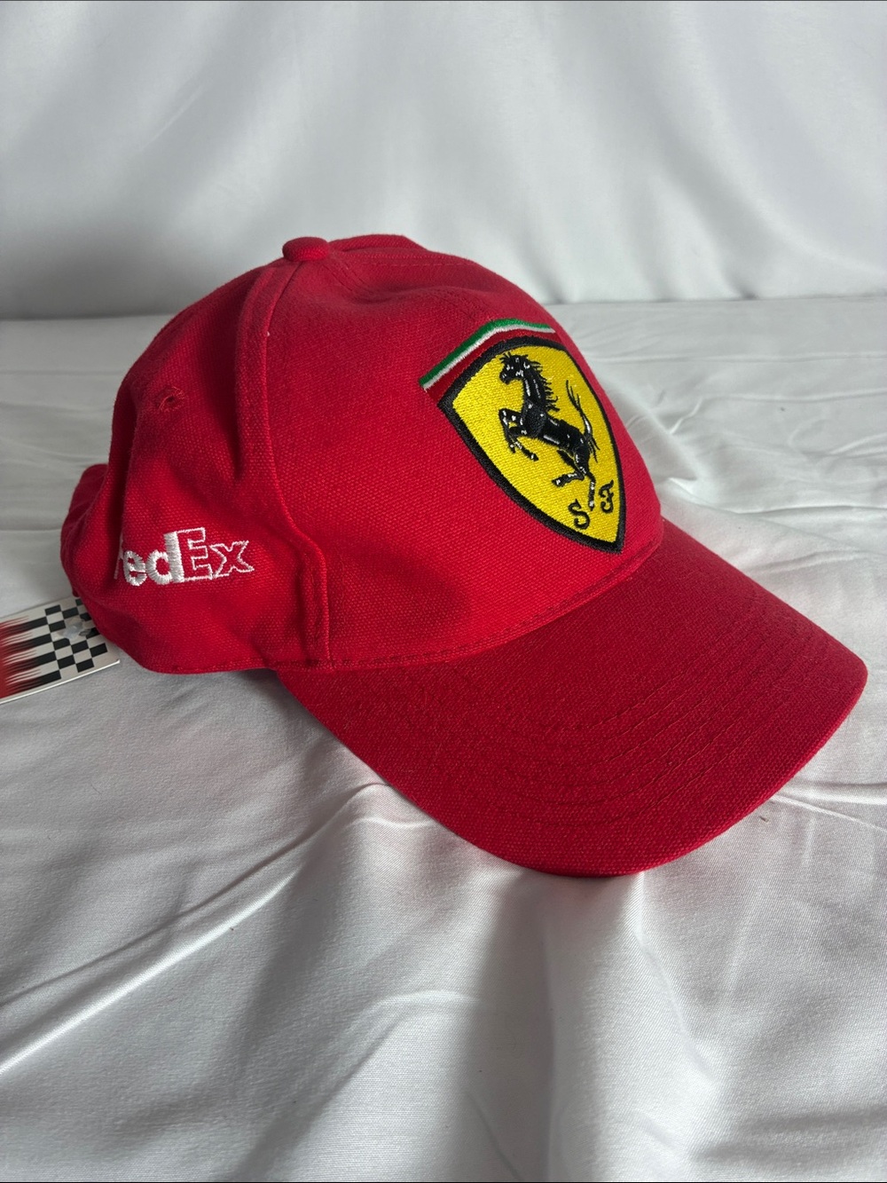 Rare VTG 2000 Scuderia Ferrari F1 Racing Cap Red FedEx Sponsor Hat- NWT